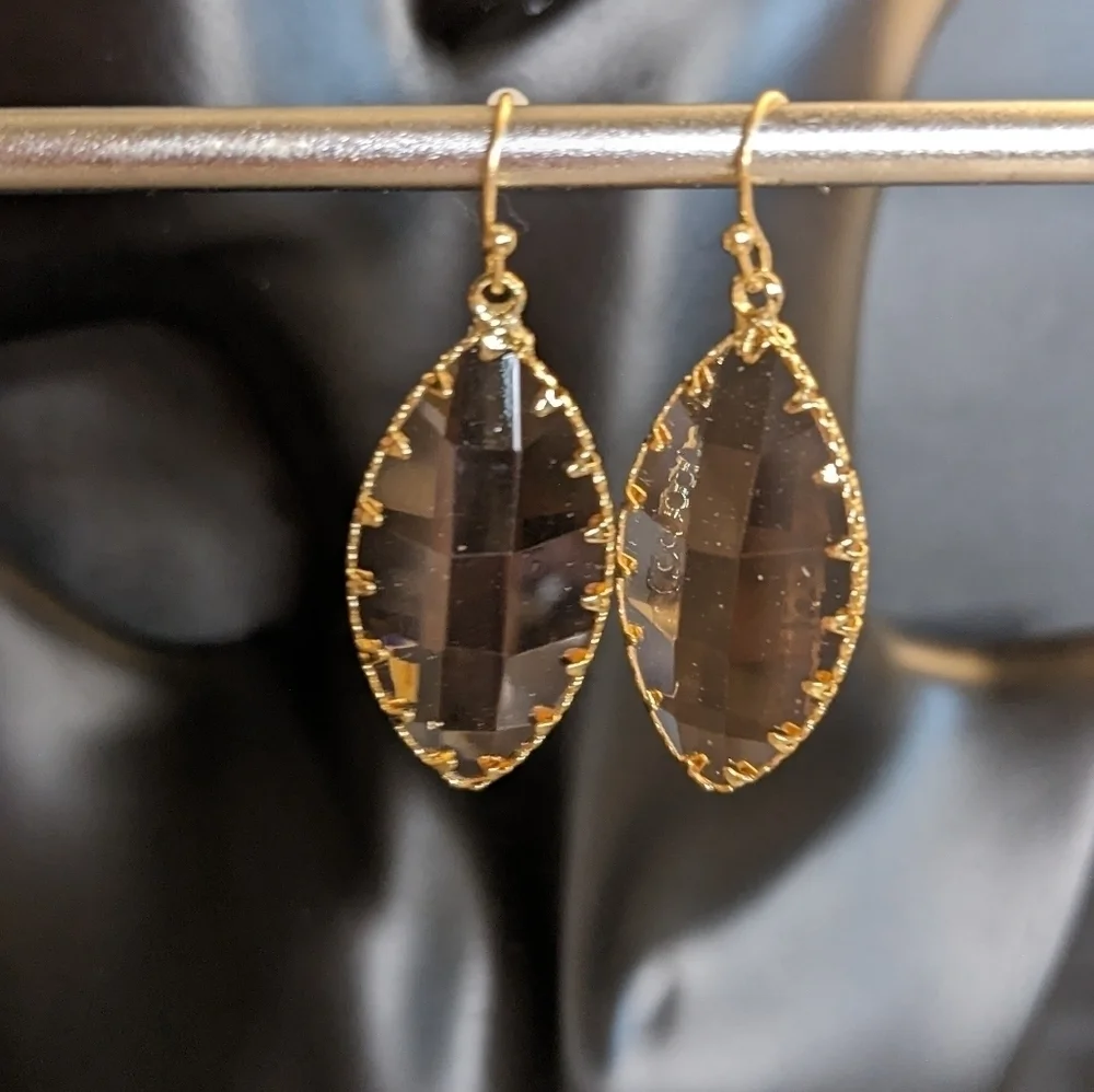 Gold Tone Drop Earrings‎
